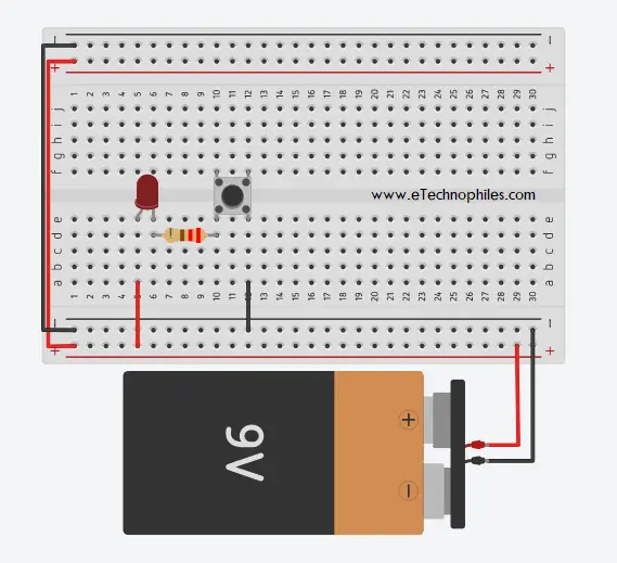 Connect the battery to the power supply rails