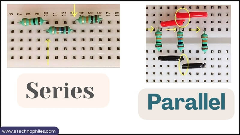 How to make Series and Parallel Circuit on a Breadboard