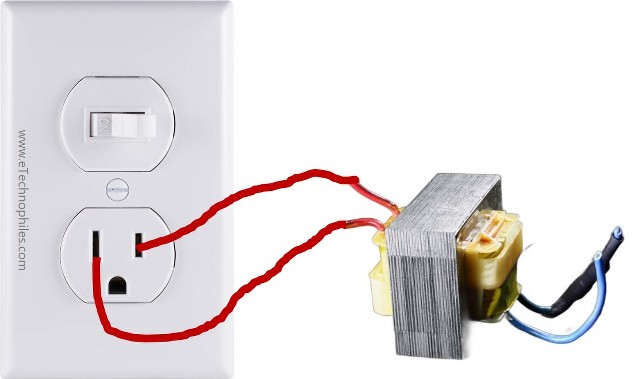Connect primary winding to the outlet