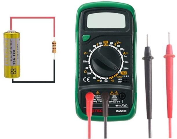 How to measure circuit current using a multimeter