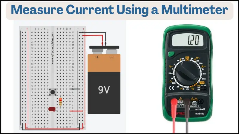 How to measure current using a digital multimeter