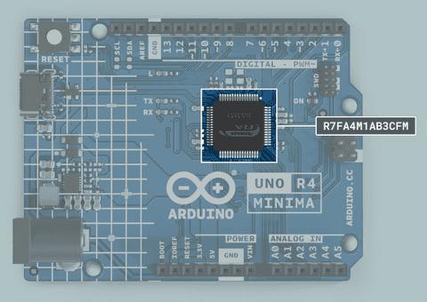 Renesas RA4M1 in UNO R4