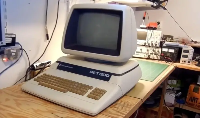 Watching YouTube on a Commodore Pet