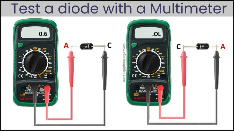 How to test a diode with a multimeter