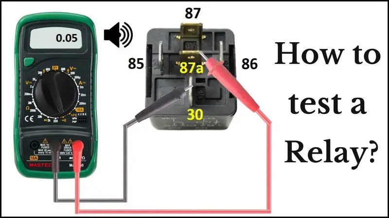 How to test a relay using a multimeter