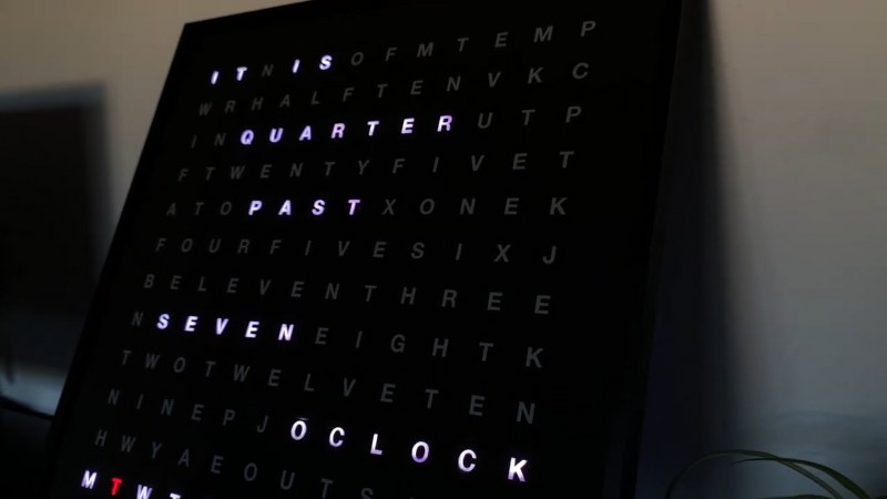 Led Wall Clock using Raspberry-pi