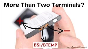 Why a mobile phone battery has more thatn two terminals?