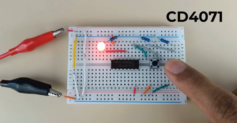 OR gate using CD4071