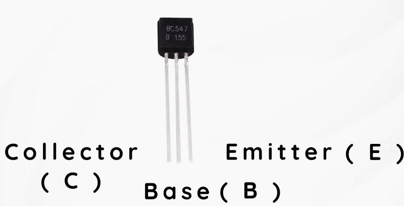 Terminals of a NPN transistor